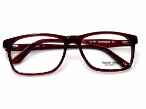Daniel Loop DL 707 Burgundy Rectangular Eyeglass Frame